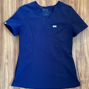 Figs Navy Blue One pocket scrub top size x-small